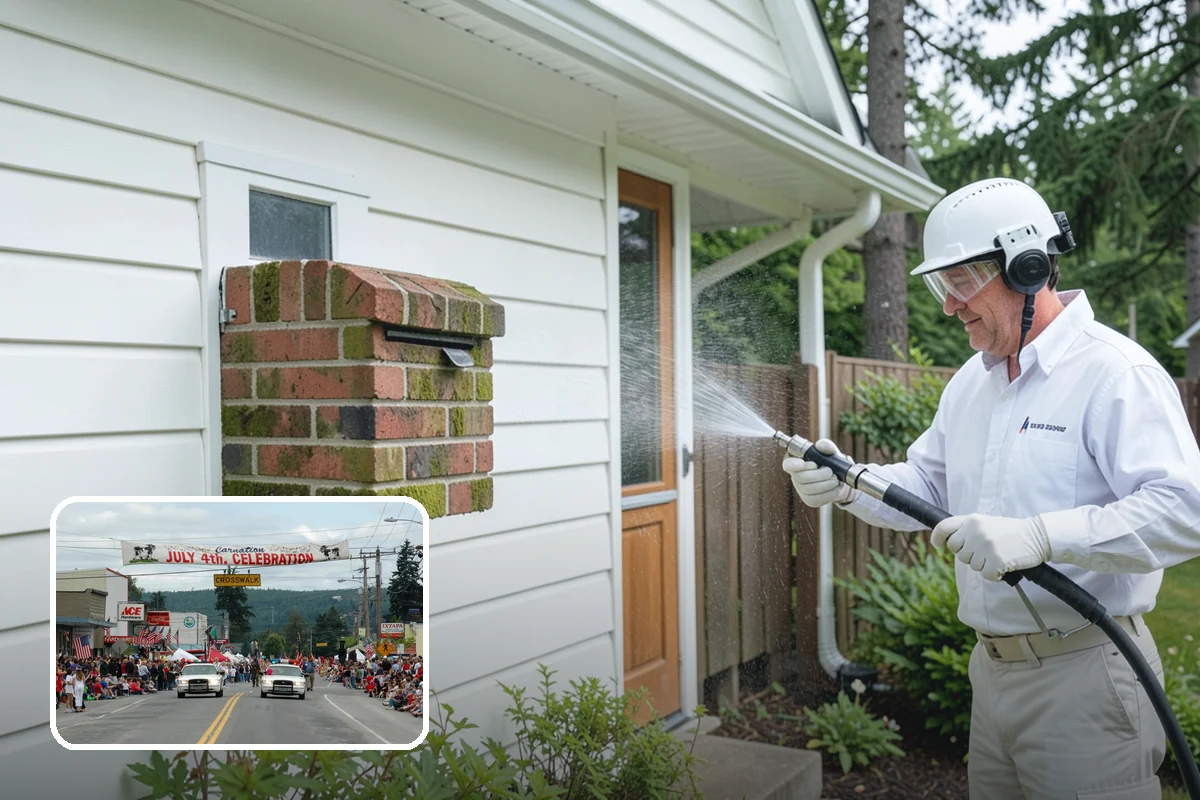 Deck Restoration Cleaning in Carnation, King County, WA - Recovers a neglected deck to usable wood