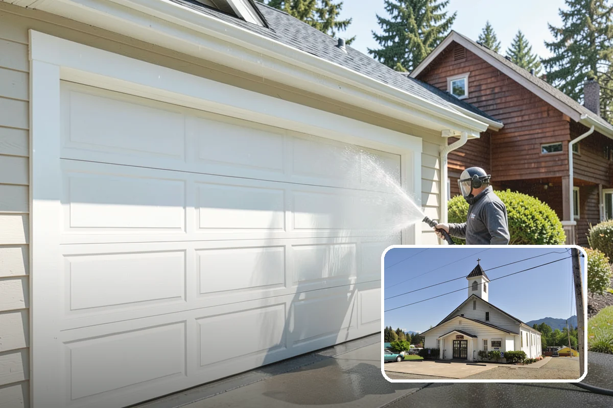 Deck Restoration Cleaning in Concrete, Skagit County, WA - Recovers a neglected deck to usable wood