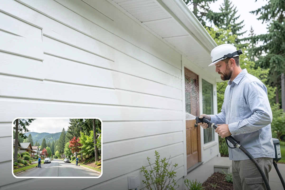 Deck Restoration Cleaning in Darrington, Snohomish County, WA - Recovers a neglected deck to usable wood