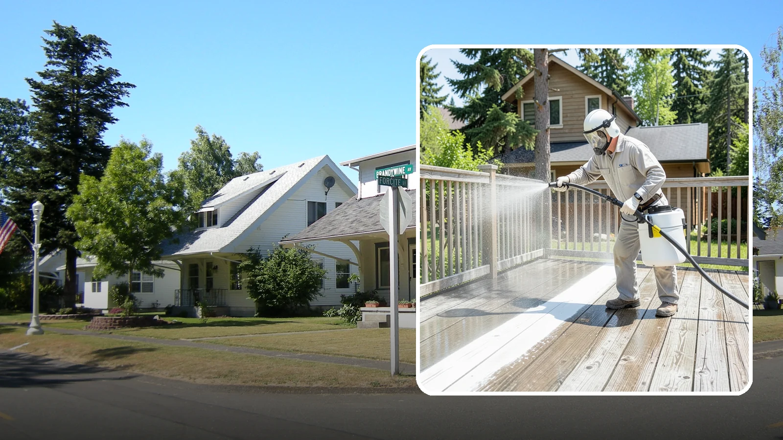 Deck Restoration Cleaning in DuPont, Pierce County, WA - Deep-restore a neglected deck through staged cleaning, stripping, and brightening back to usable wood.