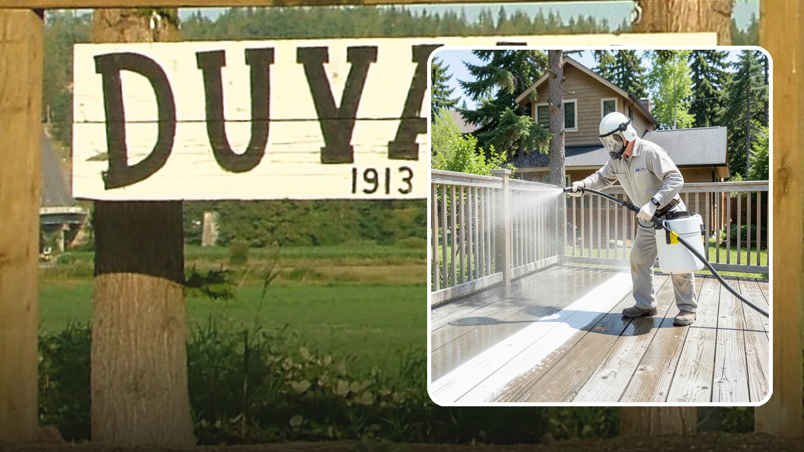 Deck Restoration Cleaning in Duvall, King County, WA - Deep-restore a neglected deck through staged cleaning, stripping, and brightening back to usable wood.
