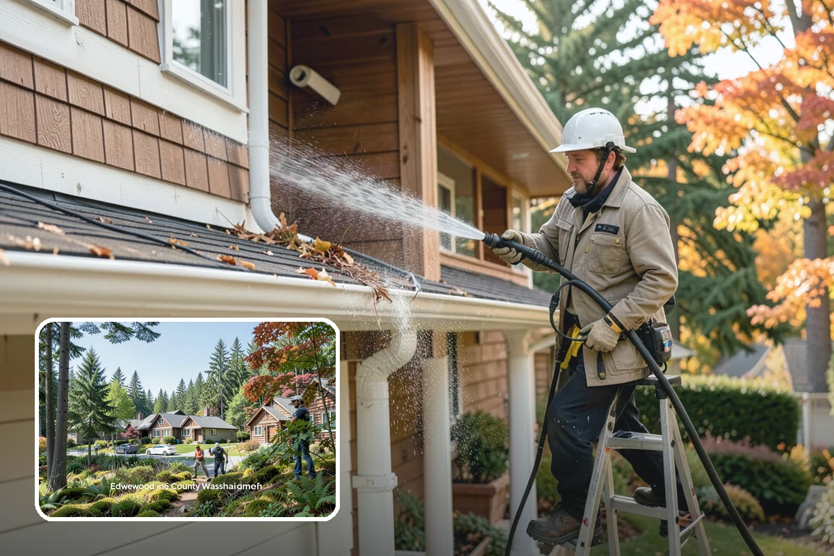 Deck Restoration Cleaning in Edgewood, Pierce County, WA - Recovers a neglected deck to usable wood
