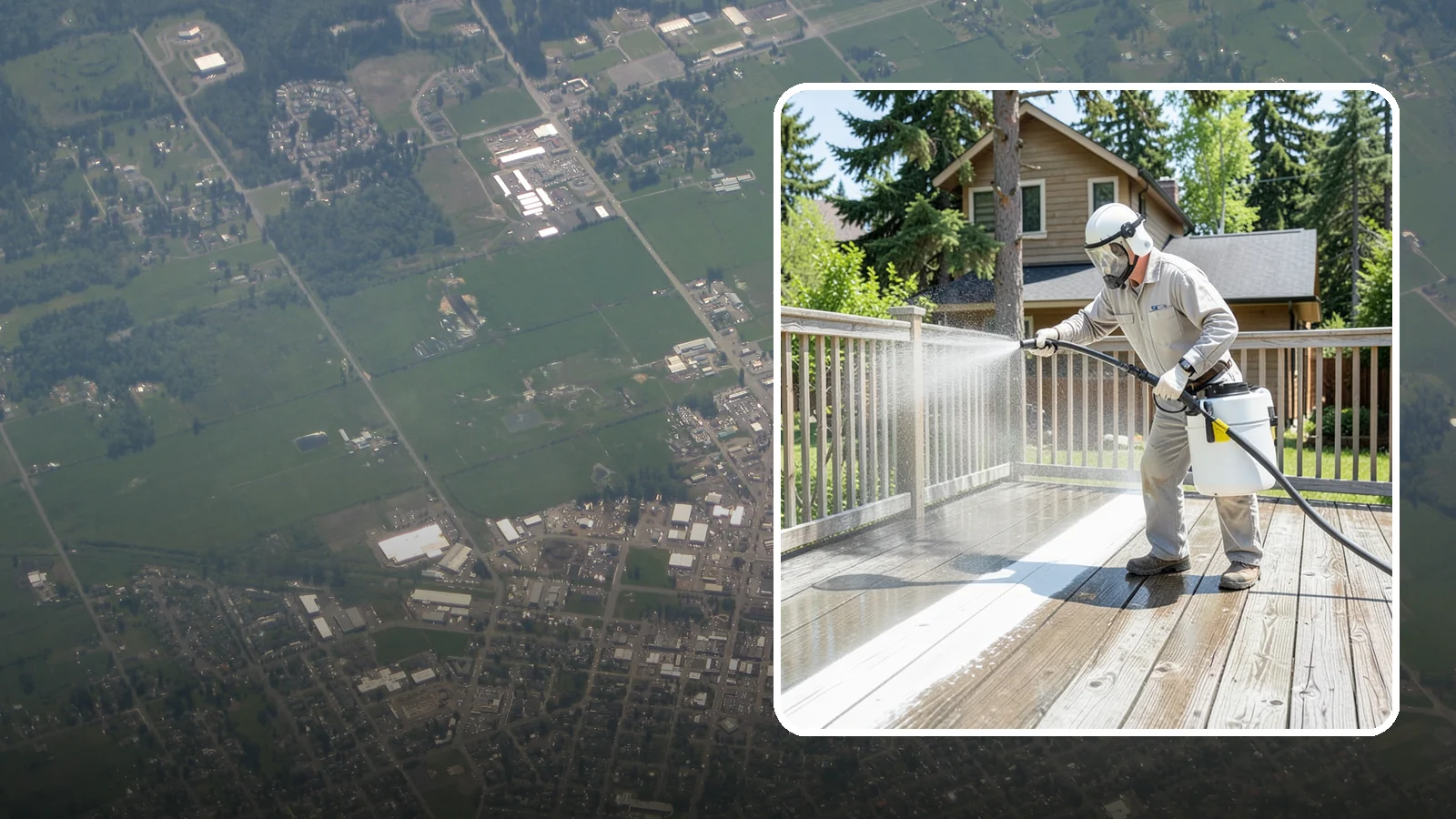 Deck Restoration Cleaning in Enumclaw, King County, WA - Deep-restore a neglected deck through staged cleaning, stripping, and brightening back to usable wood.