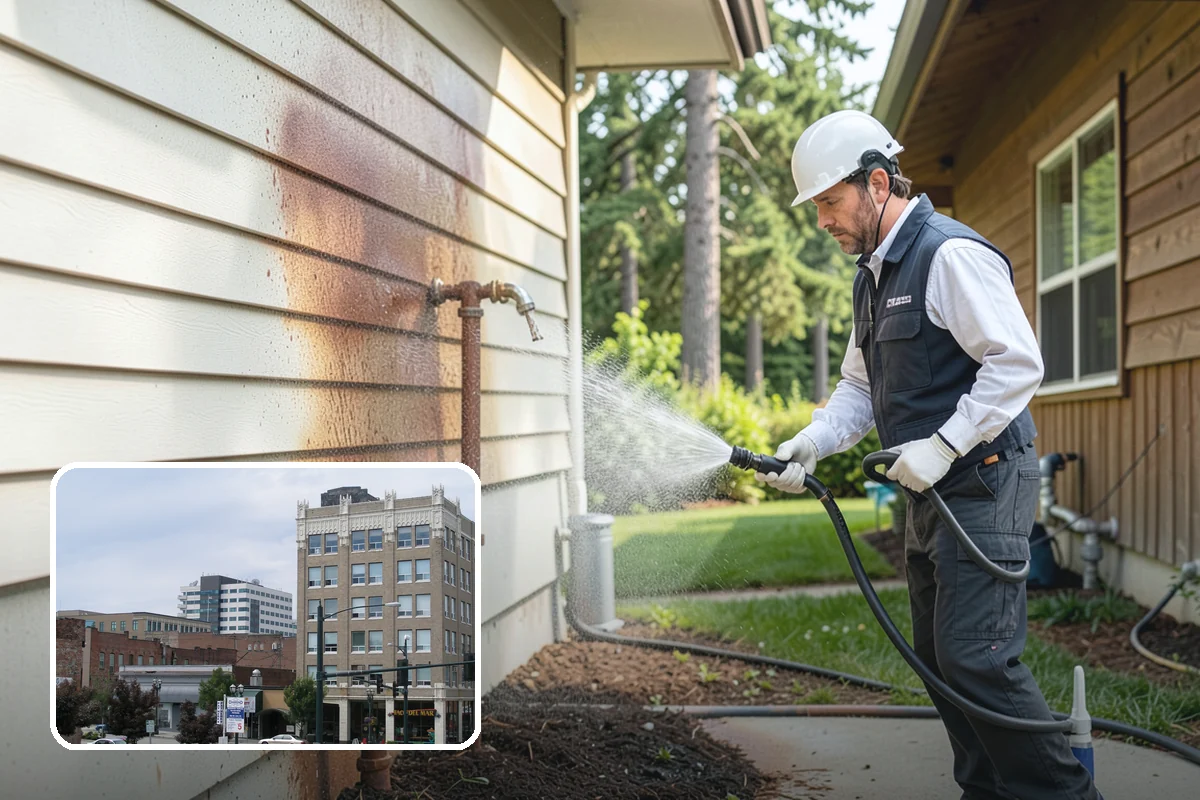 Deck Restoration Cleaning in Everett, Snohomish County, WA - Recovers a neglected deck to usable wood