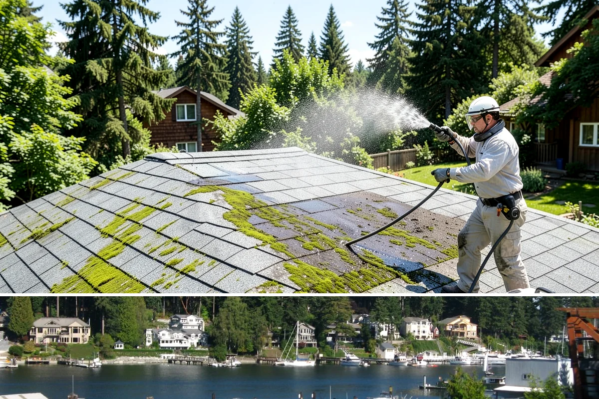 Deck Restoration Cleaning in Gig Harbor, Pierce County, WA - Restore weathered decks across summer to allow each stage to dry between steps.