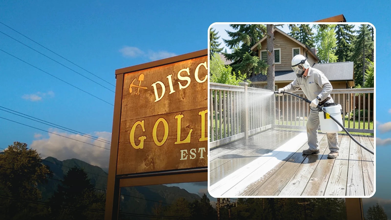 Deck Restoration Cleaning in Gold Bar, Snohomish County, WA - Deep-restore a neglected deck through staged cleaning, stripping, and brightening back to usable wood.