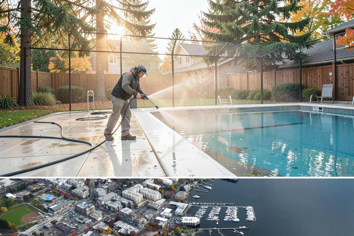 Deck Restoration Cleaning in Kirkland, King County, WA - Restore weathered decks across summer to allow each stage to dry between steps.
