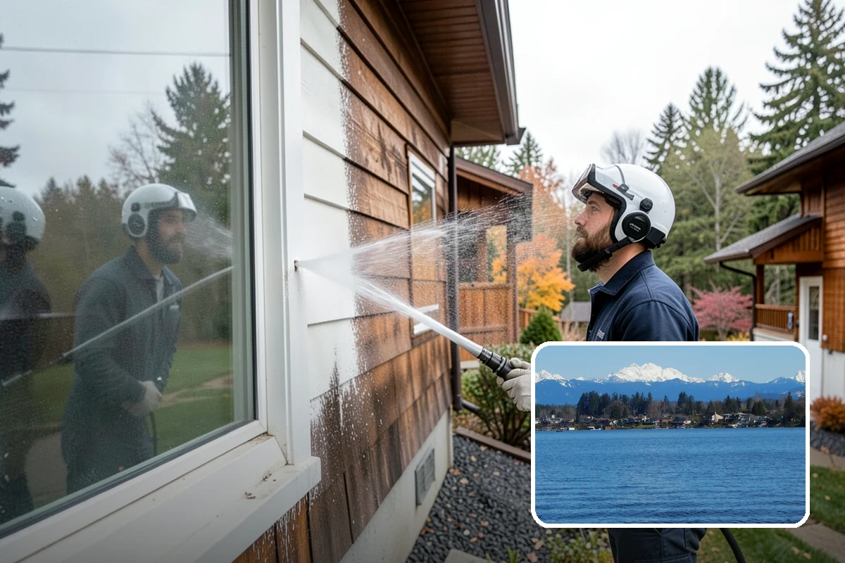Deck Restoration Cleaning in Lake Stevens, Snohomish County, WA - Recovers a neglected deck to usable wood