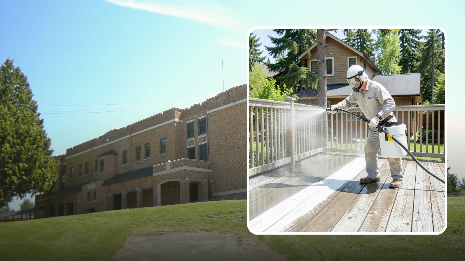 Deck Restoration Cleaning in Maple Valley, King County, WA - Deep-restore a neglected deck through staged cleaning, stripping, and brightening back to usable wood.