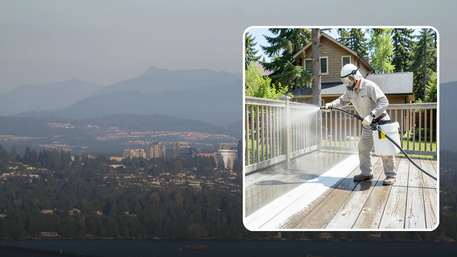 Deck Restoration Cleaning in Medina, King County, WA - Deep-restore a neglected deck through staged cleaning, stripping, and brightening back to usable wood.