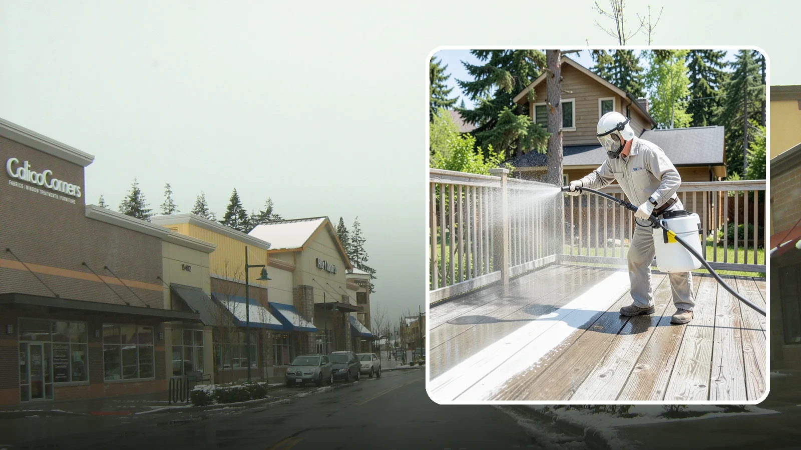 Deck Restoration Cleaning in Mill Creek, Snohomish County, WA - Deep-restore a neglected deck through staged cleaning, stripping, and brightening back to usable wood.