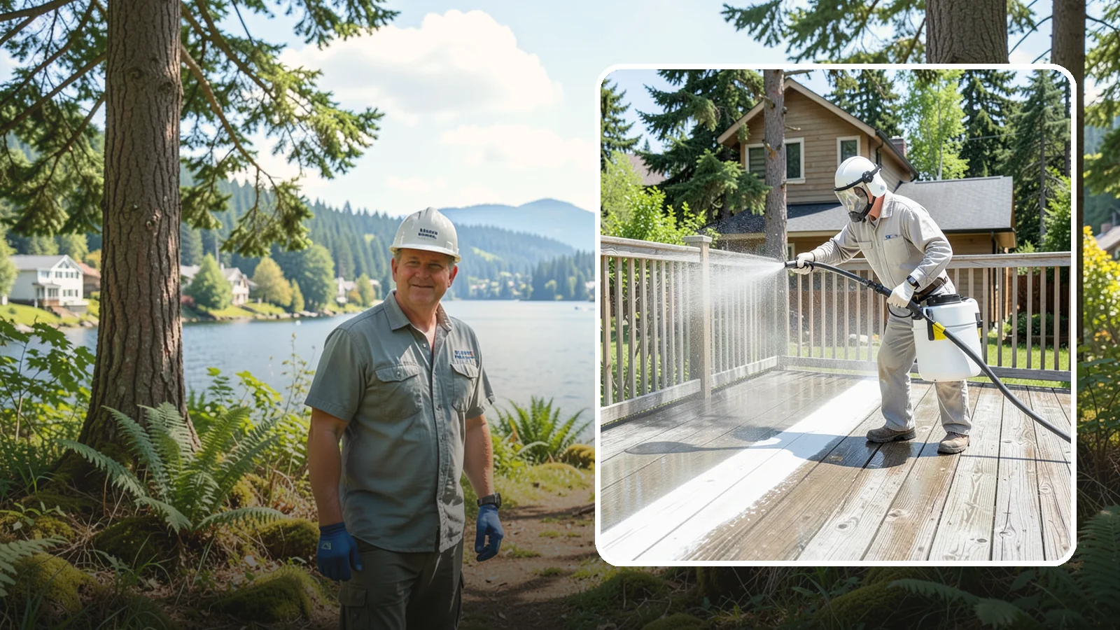 Deck Restoration Cleaning in Milton, King County, WA - Deep-restore a neglected deck through staged cleaning, stripping, and brightening back to usable wood.