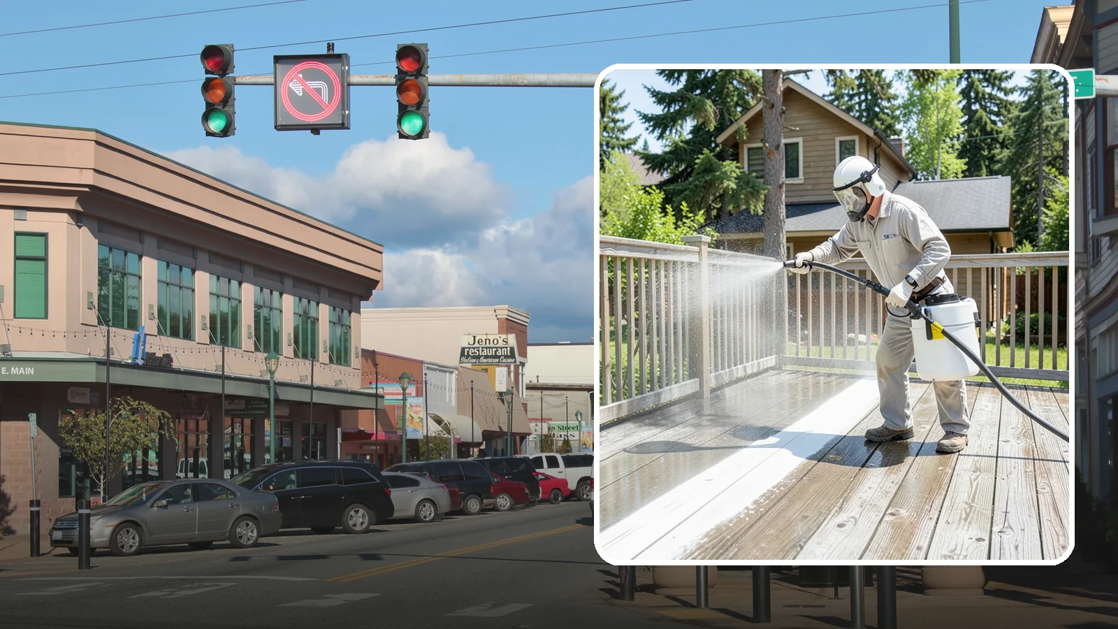 Deck Restoration Cleaning in Monroe, Snohomish County, WA - Deep-restore a neglected deck through staged cleaning, stripping, and brightening back to usable wood.