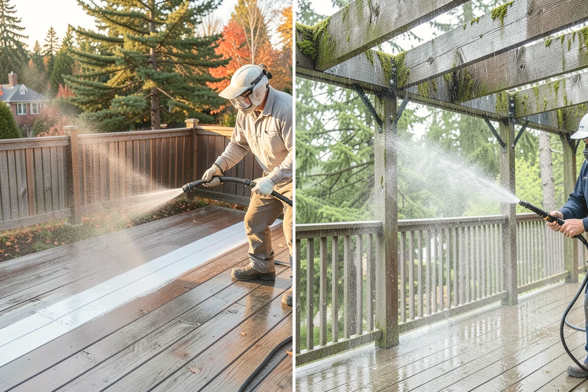 Deck Restoration Cleaning in Mountlake Terrace, Snohomish County, WA - Assess board condition and plan the stages