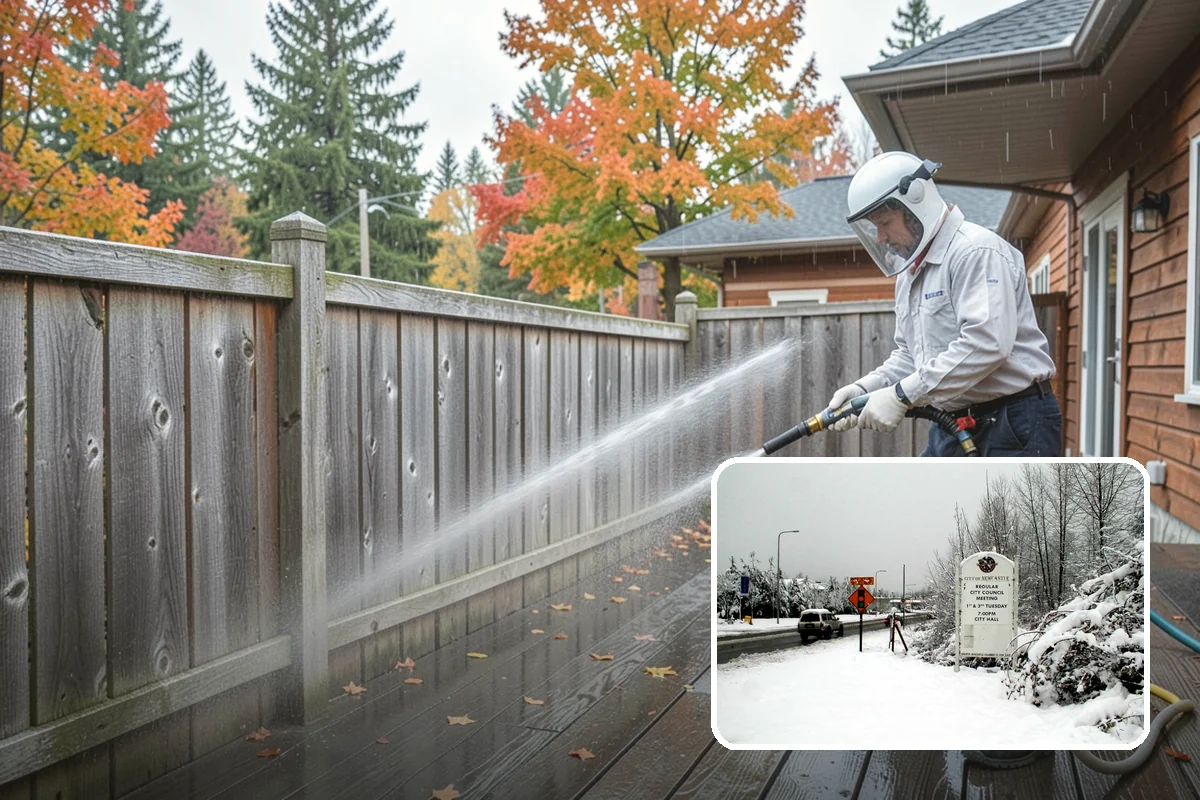 Deck Restoration Cleaning in Newcastle, King County, WA - Recovers a neglected deck to usable wood