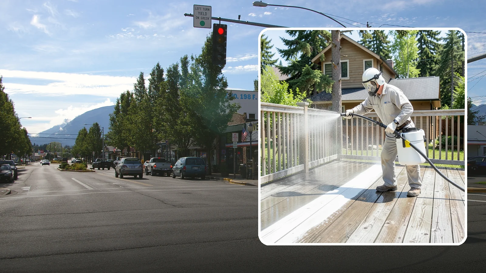 Deck Restoration Cleaning in North Bend, King County, WA - Deep-restore a neglected deck through staged cleaning, stripping, and brightening back to usable wood.