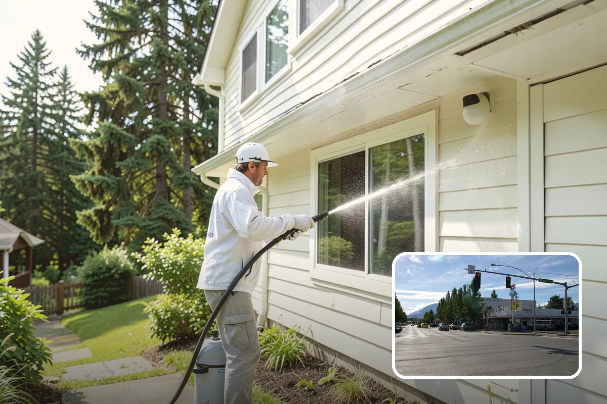 Deck Restoration Cleaning in North Bend, King County, WA - Recovers a neglected deck to usable wood