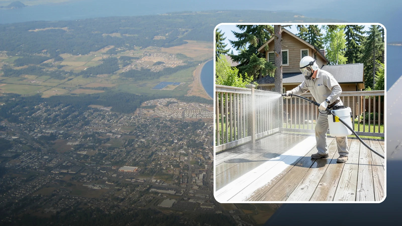 Deck Restoration Cleaning in Oak Harbor, Island County, WA - Deep-restore a neglected deck through staged cleaning, stripping, and brightening back to usable wood.