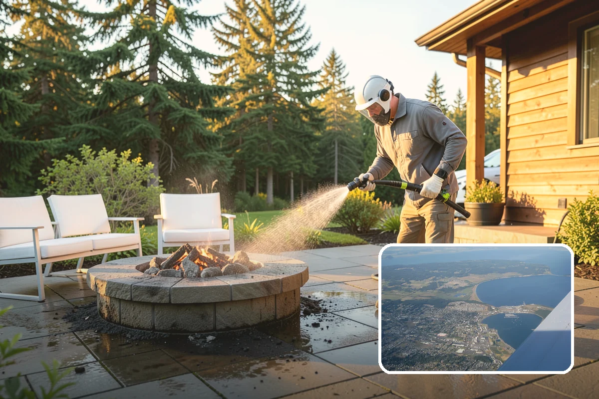 Deck Restoration Cleaning in Oak Harbor, Island County, WA - Recovers a neglected deck to usable wood