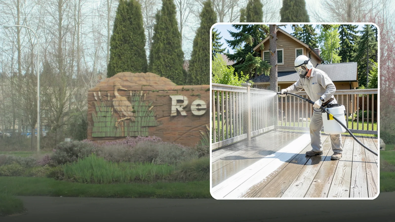 Deck Restoration Cleaning in Renton, King County, WA - Deep-restore a neglected deck through staged cleaning, stripping, and brightening back to usable wood.