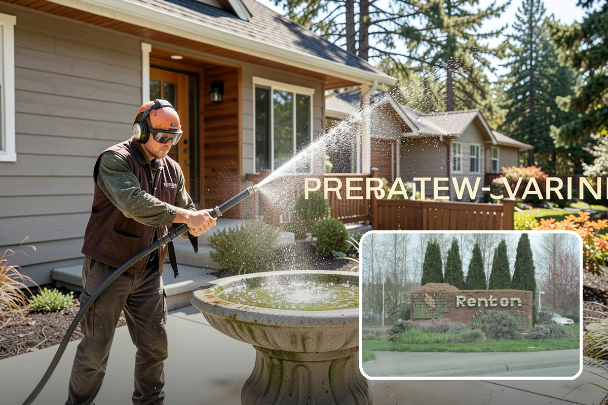 Deck Restoration Cleaning in Renton, King County, WA - Recovers a neglected deck to usable wood