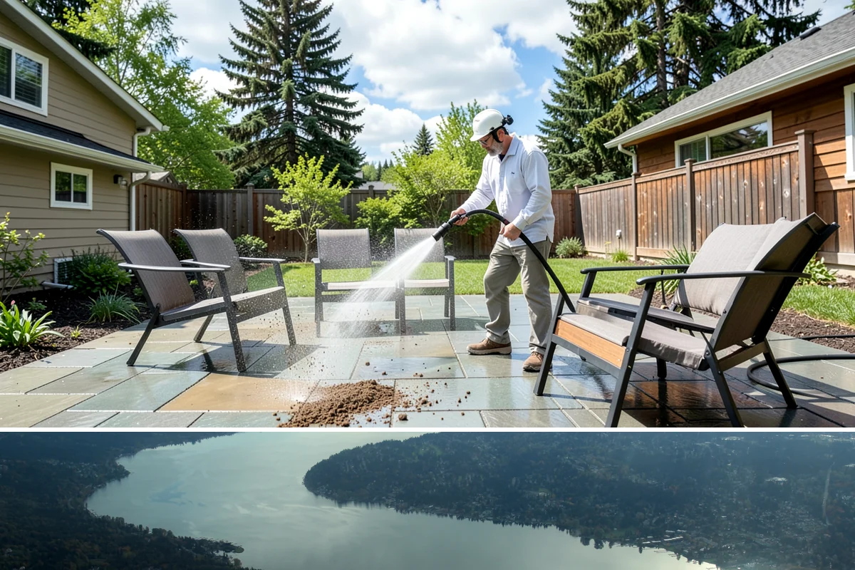 Deck Restoration Cleaning in Sammamish, King County, WA - Restore weathered decks across summer to allow each stage to dry between steps.
