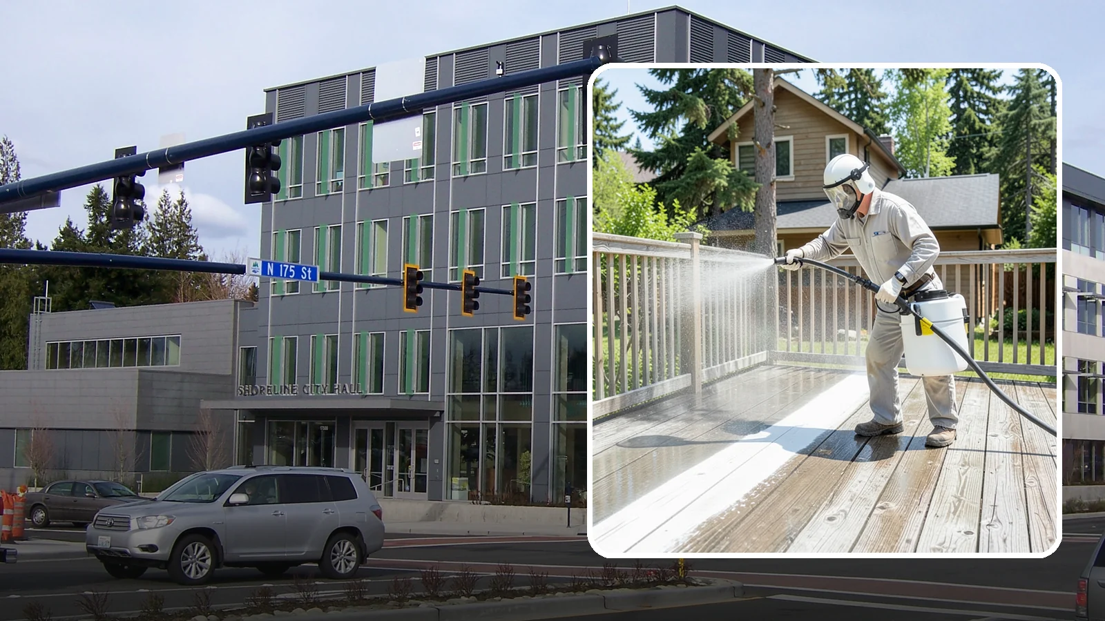 Deck Restoration Cleaning in Shoreline, King County, WA - Deep-restore a neglected deck through staged cleaning, stripping, and brightening back to usable wood.