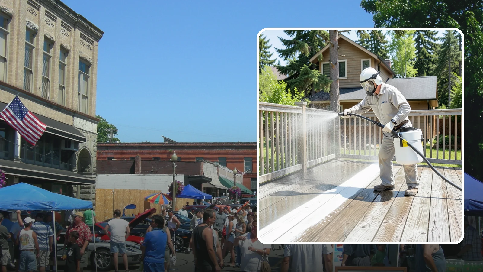 Deck Restoration Cleaning in Snohomish, Snohomish County, WA - Deep-restore a neglected deck through staged cleaning, stripping, and brightening back to usable wood.