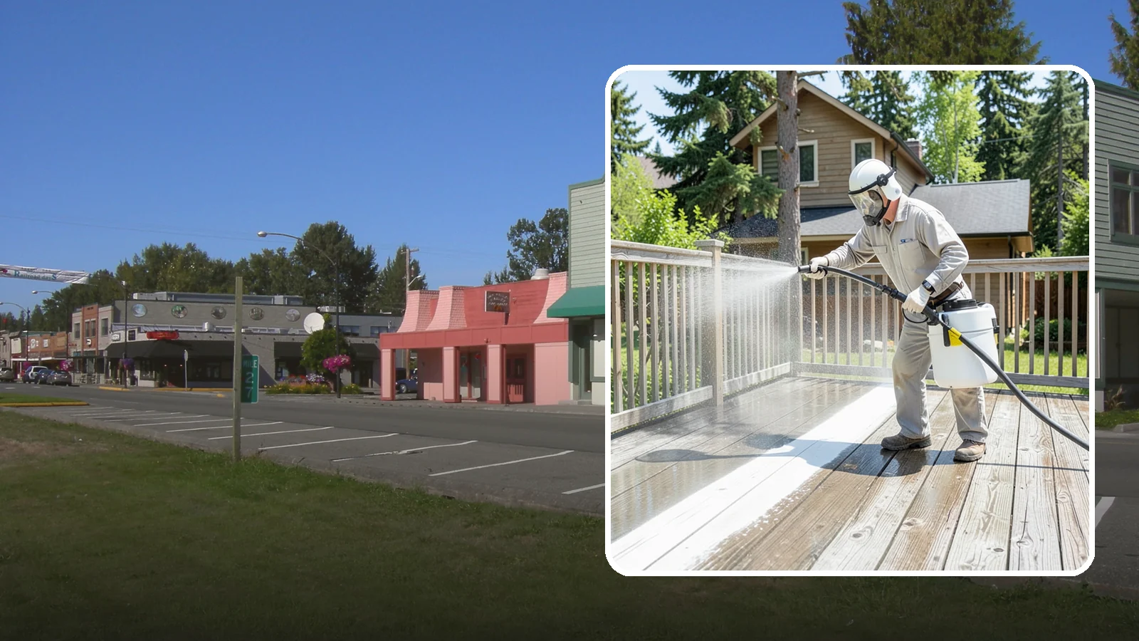 Deck Restoration Cleaning in Snoqualmie, King County, WA - Deep-restore a neglected deck through staged cleaning, stripping, and brightening back to usable wood.