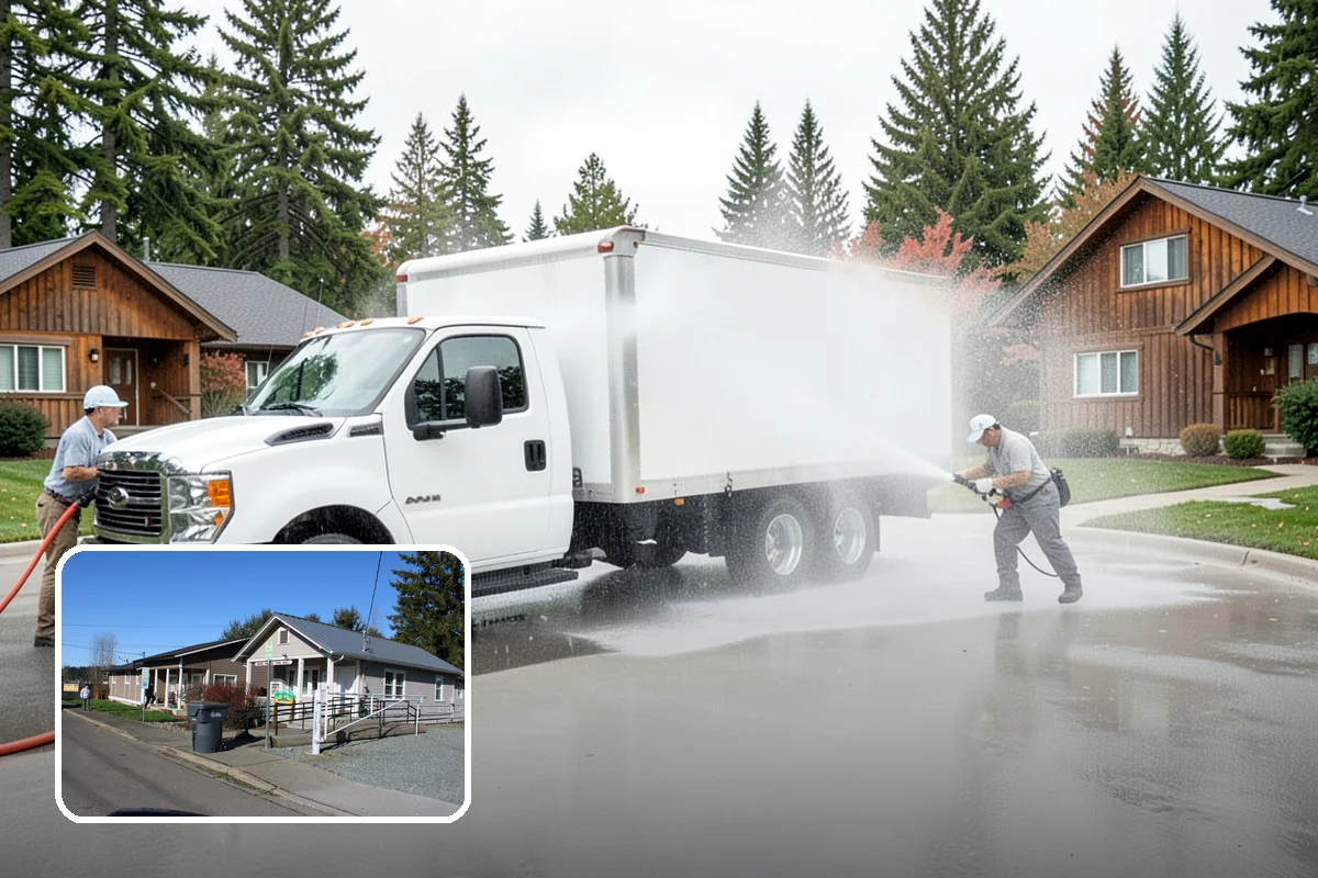 Deck Restoration Cleaning in South Prairie, Pierce County, WA - Recovers a neglected deck to usable wood