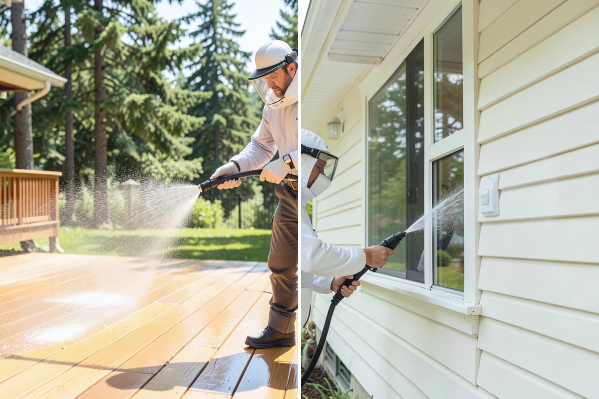 Deck Restoration Cleaning in Sumner, Pierce County, WA - Assess board condition and plan the stages