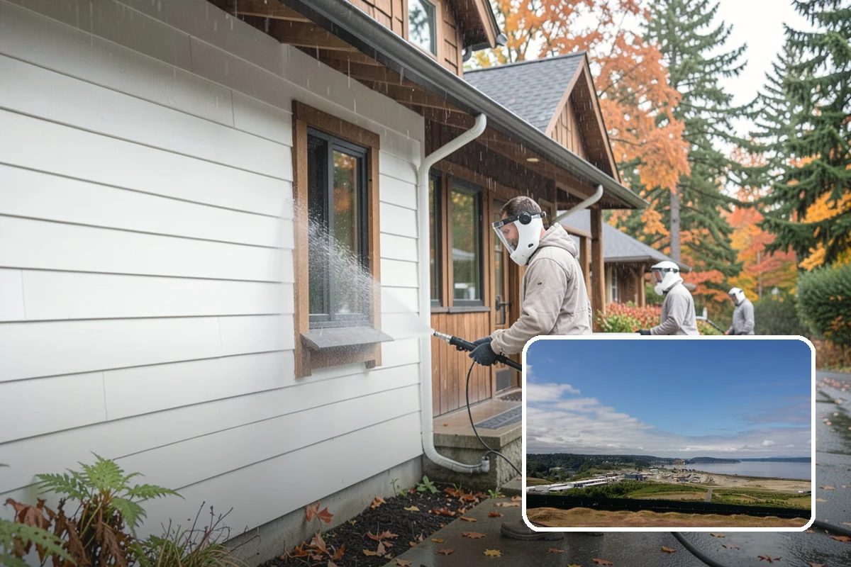 Deck Restoration Cleaning in University Place, Pierce County, WA - Recovers a neglected deck to usable wood