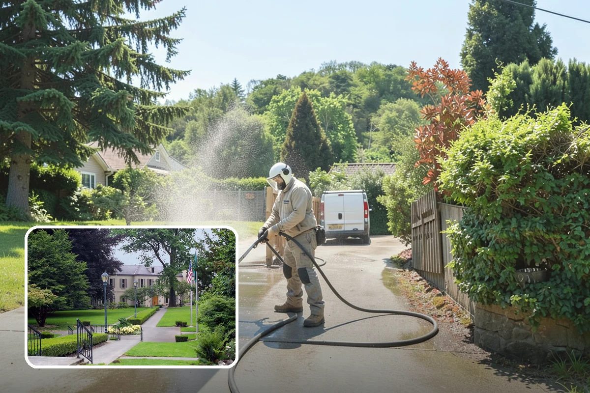 Deck Restoration Cleaning in Woodinville, King County, WA - Recovers a neglected deck to usable wood