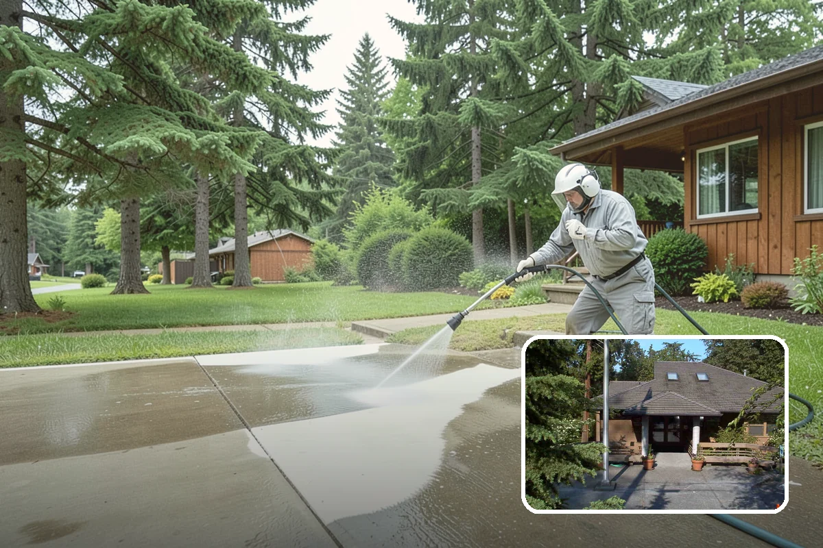 Deck Restoration Cleaning in Yarrow Point, King County, WA - Recovers a neglected deck to usable wood