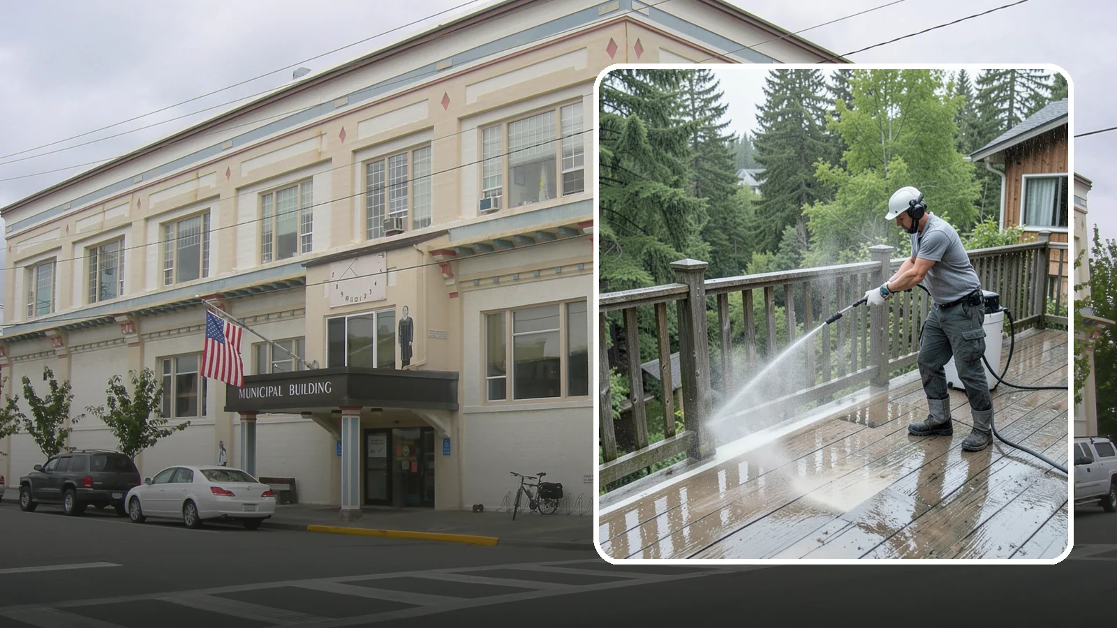 Deck Sealing Preparation in Anacortes, Skagit County, WA - Clean, brighten, and prep a deck so sealer or stain penetrates and lasts through wet seasons.