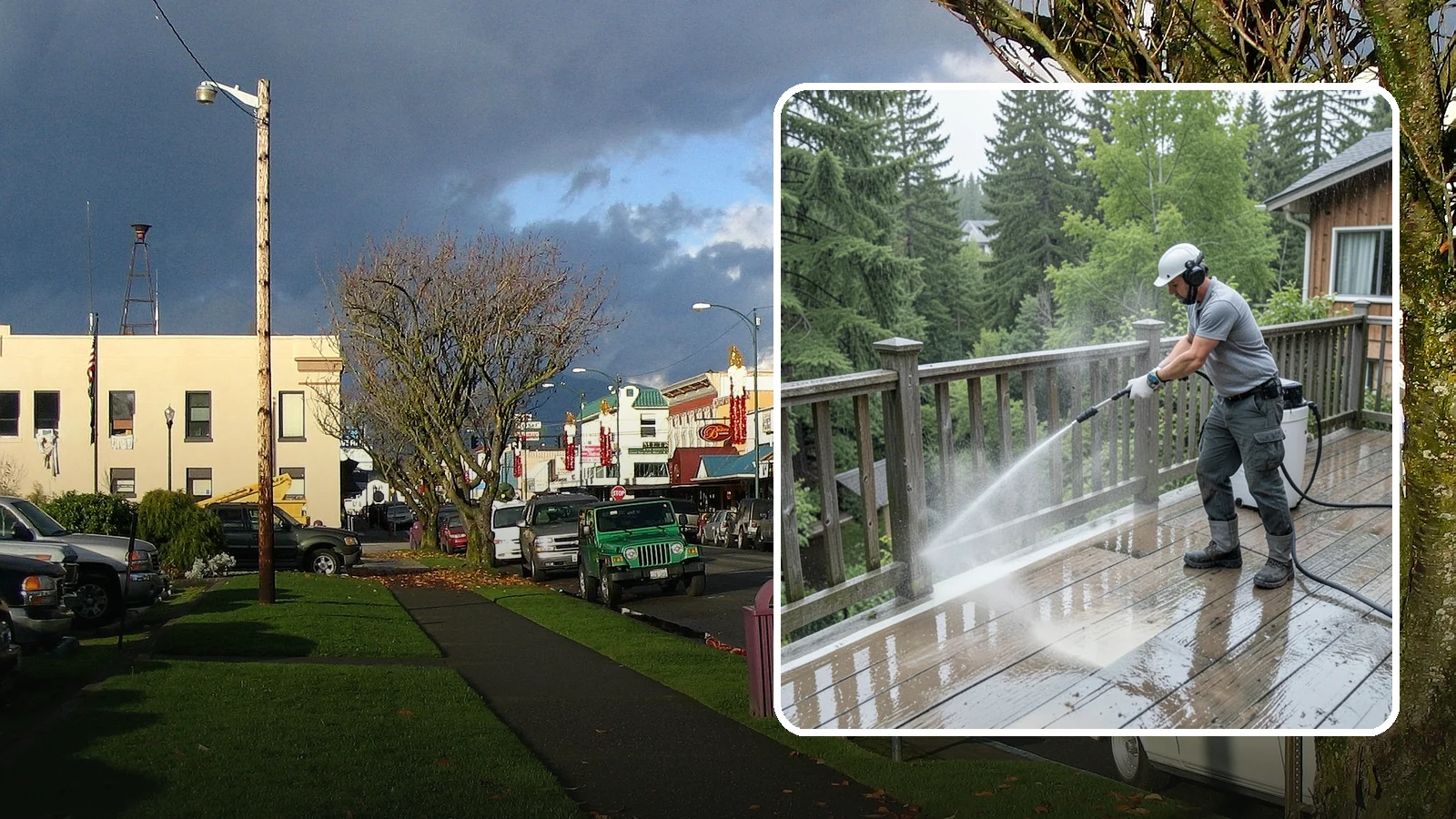 Deck Sealing Preparation in Arlington, Snohomish County, WA - Clean, brighten, and prep a deck so sealer or stain penetrates and lasts through wet seasons.