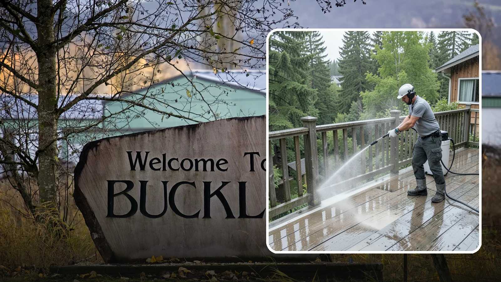 Deck Sealing Preparation in Buckley, Pierce County, WA - Clean, brighten, and prep a deck so sealer or stain penetrates and lasts through wet seasons.