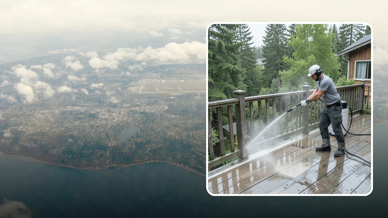 Deck Sealing Preparation in Burien, King County, WA - Clean, brighten, and prep a deck so sealer or stain penetrates and lasts through wet seasons.