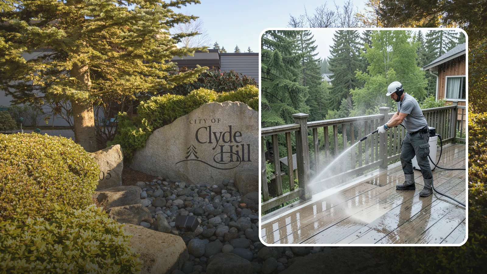 Deck Sealing Preparation in Clyde Hill, King County, WA - Clean, brighten, and prep a deck so sealer or stain penetrates and lasts through wet seasons.