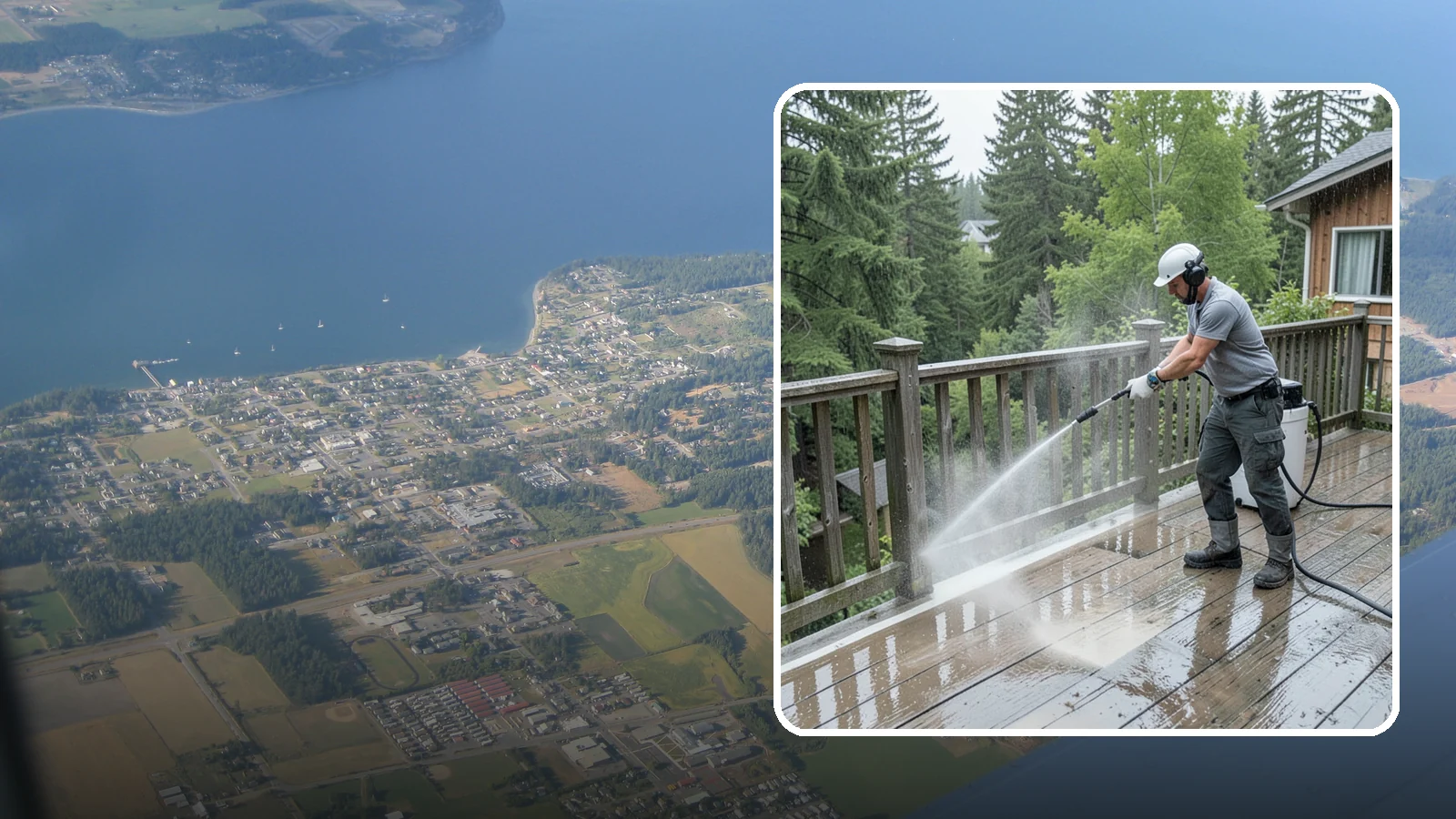 Deck Sealing Preparation in Coupeville, Island County, WA - Clean, brighten, and prep a deck so sealer or stain penetrates and lasts through wet seasons.