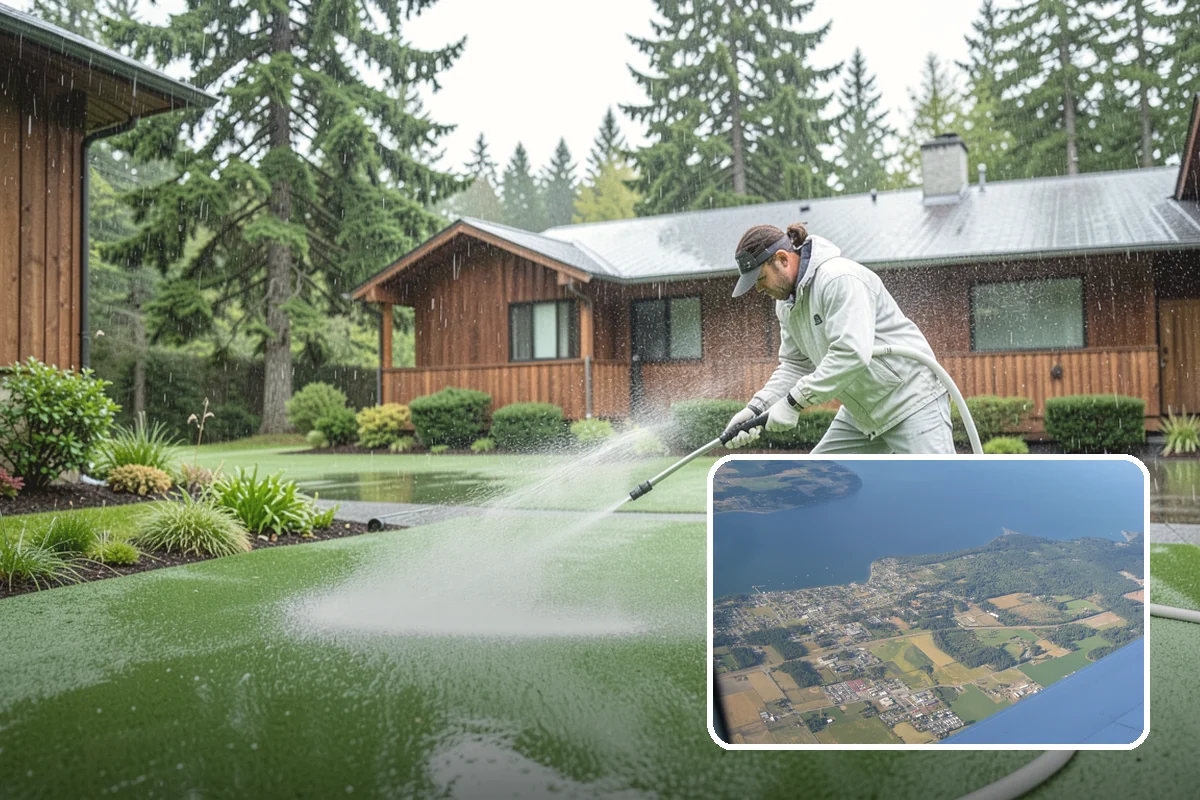 Deck Sealing Preparation in Coupeville, Island County, WA - Opens the grain for deep sealer penetration