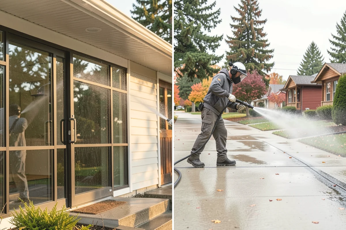 Deck Sealing Preparation in Covington, King County, WA - Soft wash and remove all biological growth