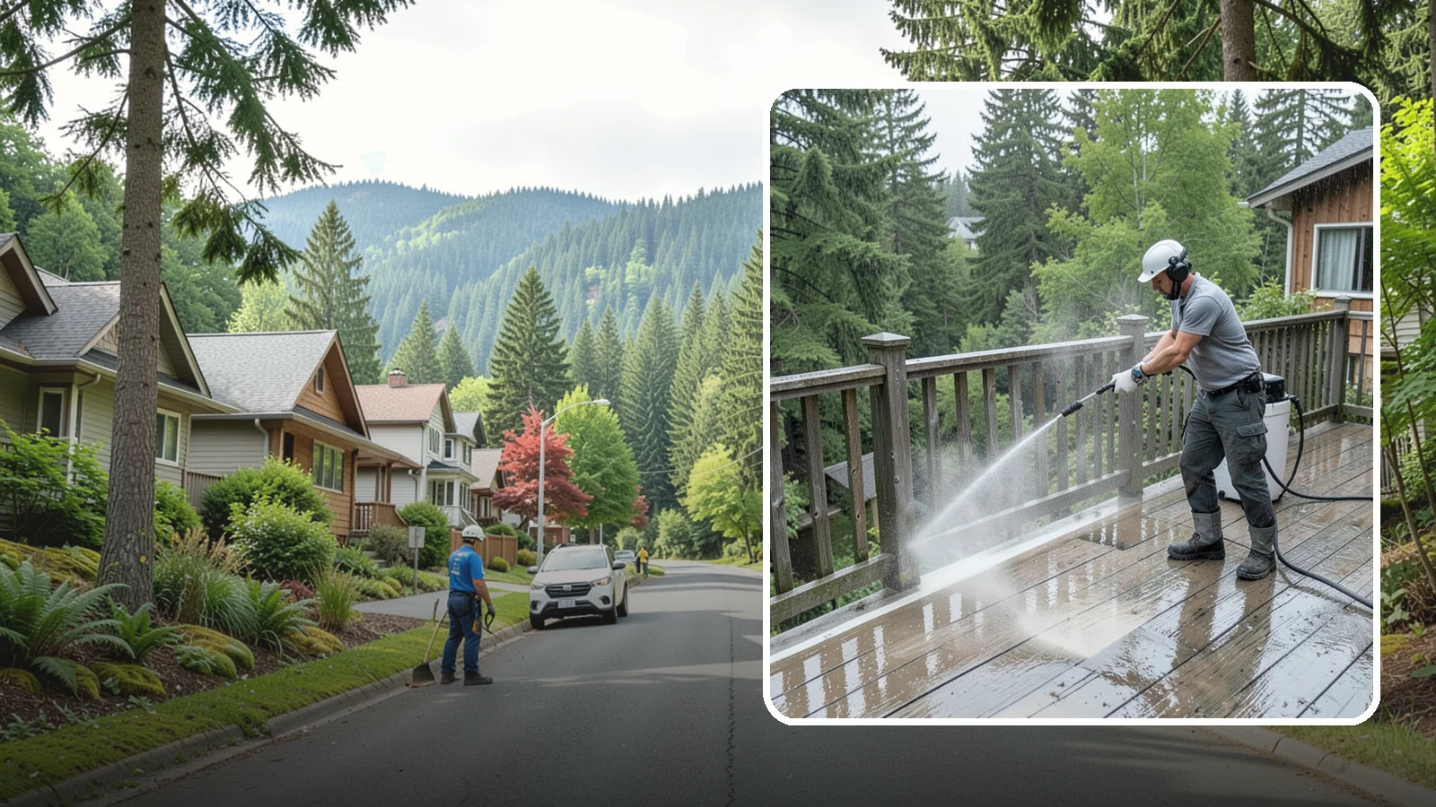 Deck Sealing Preparation in Darrington, Snohomish County, WA - Clean, brighten, and prep a deck so sealer or stain penetrates and lasts through wet seasons.