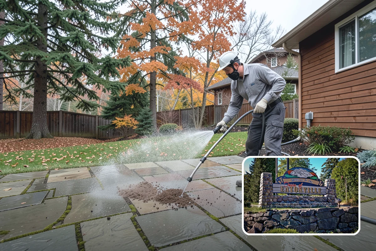 Deck Sealing Preparation in Eatonville, Pierce County, WA - Opens the grain for deep sealer penetration