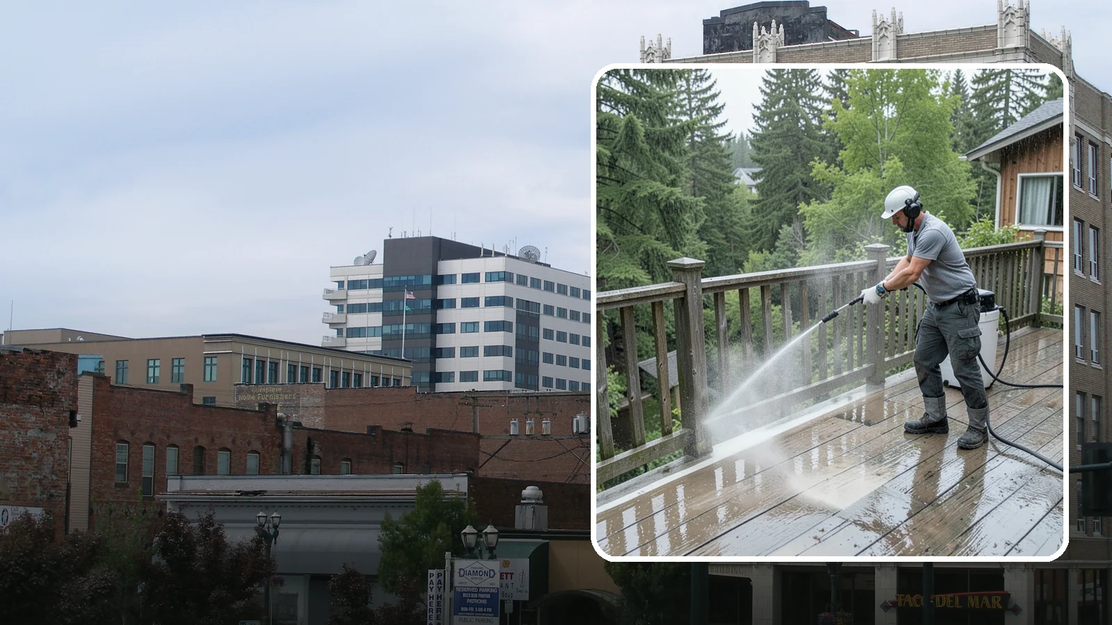 Deck Sealing Preparation in Everett, Snohomish County, WA - Clean, brighten, and prep a deck so sealer or stain penetrates and lasts through wet seasons.