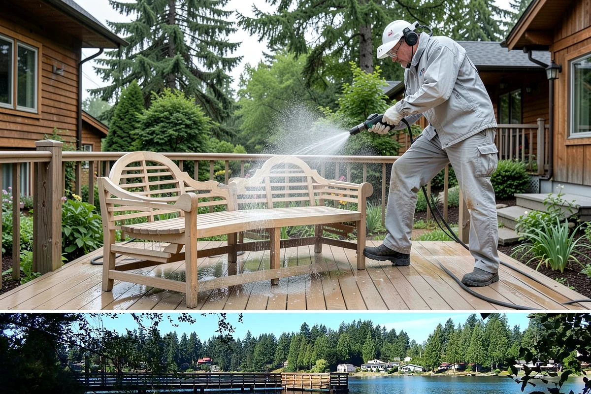 Deck Sealing Preparation in Federal Way, King County, WA - Prep decks for sealing in a stable dry stretch so boards reach the right moisture before coating.