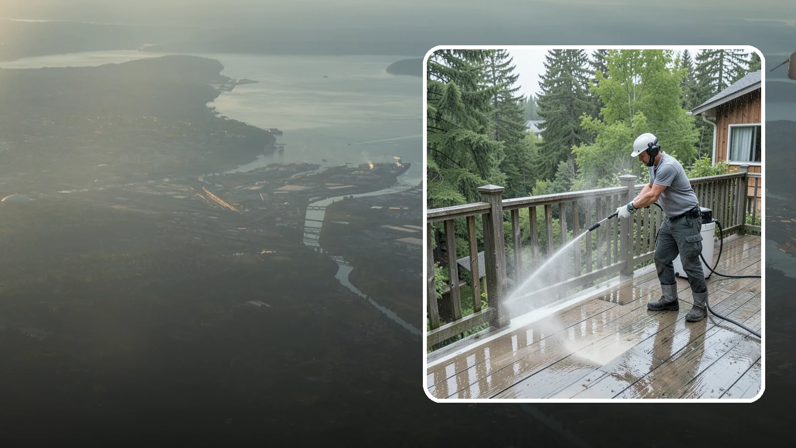 Deck Sealing Preparation in Fife, Pierce County, WA - Clean, brighten, and prep a deck so sealer or stain penetrates and lasts through wet seasons.