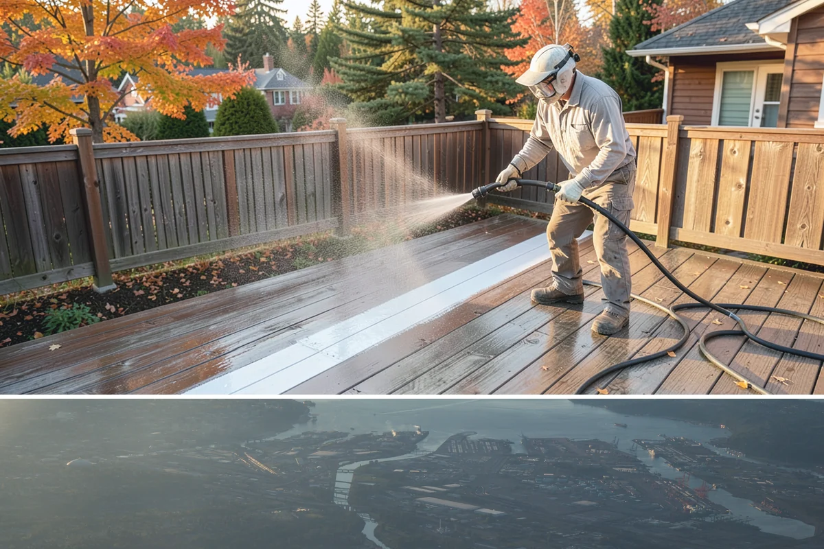 Deck Sealing Preparation in Fife, Pierce County, WA - Prep decks for sealing in a stable dry stretch so boards reach the right moisture before coating.