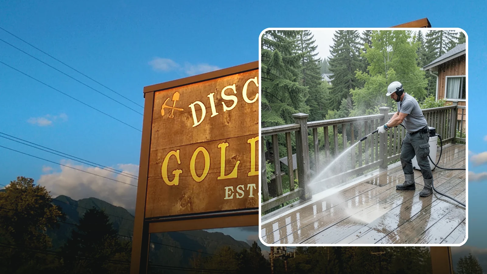 Deck Sealing Preparation in Gold Bar, Snohomish County, WA - Clean, brighten, and prep a deck so sealer or stain penetrates and lasts through wet seasons.