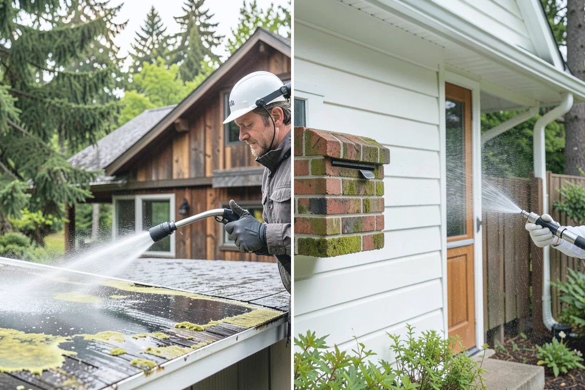 Deck Sealing Preparation in Granite Falls, Snohomish County, WA - Soft wash and remove all biological growth